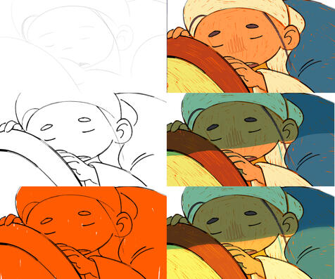 Animation, Colouring, Compositing Passes