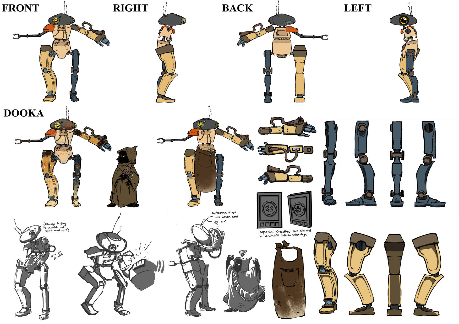 Dooka Orthographics and Sketches